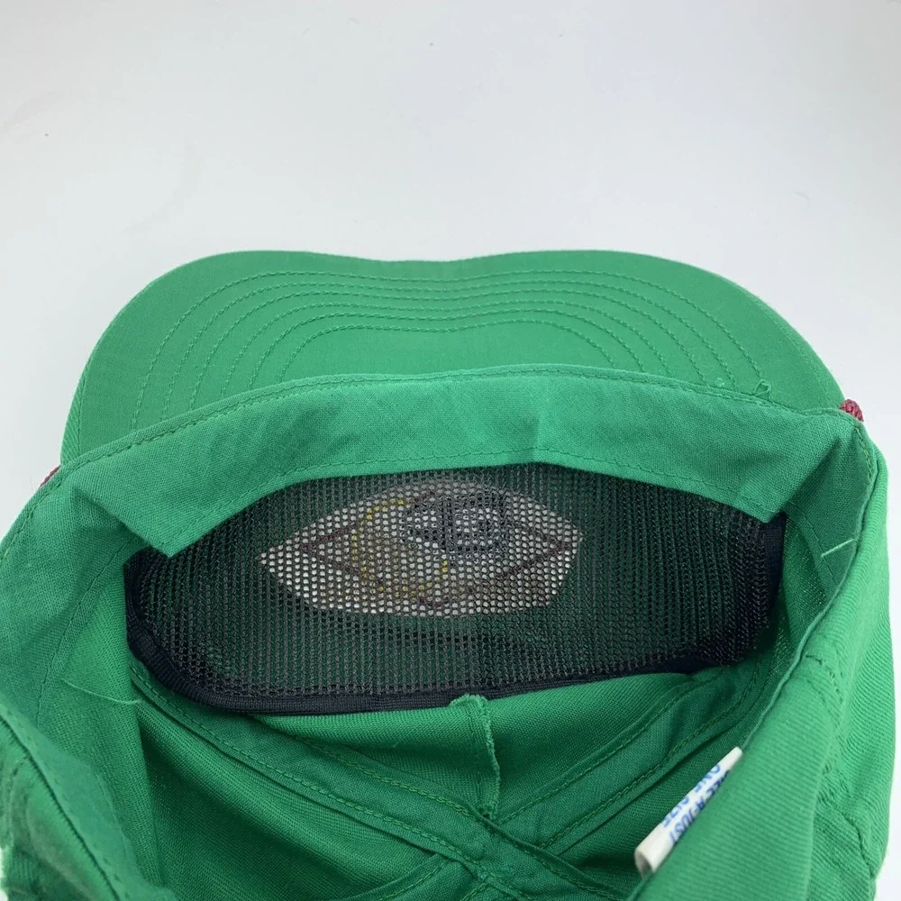 Vintage Interurban Eating House Hat Green Adjustable Strapback Cap Rope Made USA